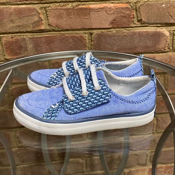 Sperry x Vineyard Vines Crest Vibe Jr Chambray Shoes Size 9 - Picture 4 of 9